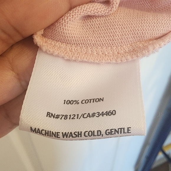 Women's Eileen fisher 3/4 sleeve blouse  with from pockets  light pink - Picture 5 of 10